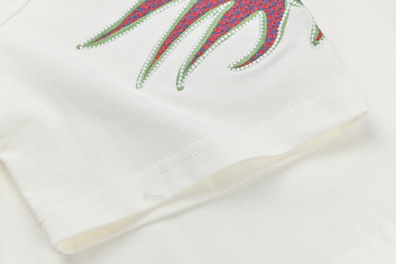 Louis Vuitton Sun Fish Barb Embroidered Couple Short Sleeved T Shirt (7) - newkick.org